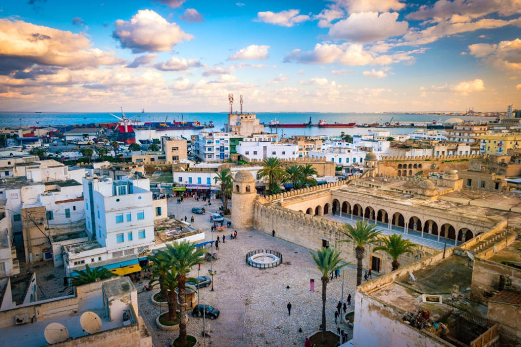 Пейзажи города курорта Монастира, Тунис